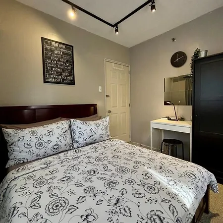 Helloqc Cubao - Cosy Home W Pool Access Nr Train & Bus Stns For 4Pax